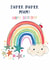 Cute Birthday Card - Super Duper Mum - Rainbow created by Katie Phythian Design
