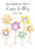 Traditional birthday Card - For Mum - Flowers created by Katie Phythian Design