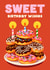 Classic Birthday Card - Donut Cake - Sweet Wishes created by Folio | Ian Owen