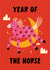 Cute Chinese New Year Card - Year Of the Horse created by Lucy Maggie Designs