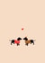 Cute Dachshund Valentines Card created by Olivia Slater