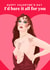 Funny Valentine's Day Card - Chappell Roan - Grammys Outfit created by Pink Peach Cards