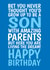 Funny Birthday Card - For Son - From Amazing Parents created by @Cupsie's Creations