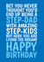 Funny Birthday Card - For Step-Dad - Living The Dream created by @Cupsie's Creations