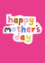 fun colourful text card for mother's day created by Chloe Turner
