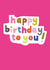 bright colourful birthday card created by Chloe Turner