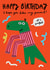 Funny Birthday Card - T-Rex Jumper created by Au Contraire