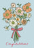 Pretty Congratulations Card - Flower Bouquet created by Embletree Designs