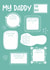 Cute Father's Day Card - Daddy Questionnaire - Personalised Daddy Birthday Card created by Dinky Dino