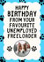 Funny Birthday Card - From The Pet - Unemployed Freeloader created by Sundiva Designs