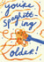 Funny Birthday Card - Spaghetti - You're Spaghetting Older created by Kerrie McNeill