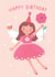 Pretty Birthday Card - Fairy created by Jo Podmore