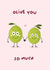 Anniversary Card - Valentines Day - I Love You - Olive You - Funny - Partner created by designsbyphia