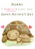 Mother’s Day Card – Cute Baby Turtle “I Turtley Love You” created by Louise Bramley