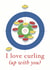Cute Funny Anniversary Valentines Card - Curling - Olympics created by Emma Blue