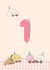 Cute Jellycat 1st Birthday Card created by Eve Designs