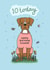 10th Birthday Card - Boxer Dog created by Fliss Muir
