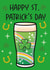 Classic St. Patrick’s Day Card - Guinness - Shamrock created by Glitter Arty