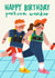 Funny Birthday Card - Parkrun Wanker - Running created by AbiGoLucky