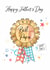 Traditional Father's Day Card - Best Papa - Rosette created by Katie Phythian Design
