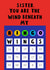 Funny Bingo Birthday Card - For Sister - Bingo Wings created by Jimmy Doodle