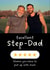 Funny Father's Day/Birthday Photo Card - Five Star - Excellent Stepdad created by Sundiva Designs