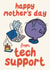 Cheeky Mother’s Day Card - Little Miss - From Tech Support created by Mr. Men