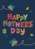 Mother’s Day Card – Hand-Stitched Floral Design created by ROSHAH DESIGNS