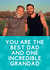 Classic Father's Day Card - Incredible Grandad created by Sundiva Designs