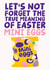 Funny Easter Card - True Meaning Of Easter - Chocolate - Mini Eggs created by Studio Doodles