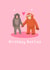 Cute Birthday Card - Best Friend - Punch The Monkey created by Pink Peach Cards