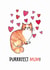 Cat Mother's Day Card - Watercolor Ginger Cat Pun - Purrrfect Mum for Cat Mum created by Studio Flafello LTD