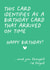 Funny Birthday Card - Belated - You Thought I'd Forgot created by Lyndsay Moon