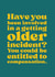 Funny Birthday Card - Getting Older Incident - Compensation created by Brainbox Candy
