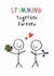 Cute Anniversary Card - Stimming Together - Neurodivergent - Gay - LGBTQ created by Alice Mole Illustration