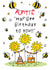 Hap'bee Birthday Card For The Best Auntie created by Art Thunderclap