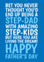 Funny Father's Day Card - Step-Dad - Living The Dream created by @Cupsie's Creations