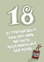 funny 18th birthday card for friend or loved one - coming of age created by Loui's Funky card Designs