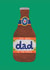 Classic Father's Day Card - The Best Dad In The World - Beer created by Daria Solak