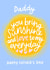 Cute Father’s Day Card for Daddy - Sunshine - Love created by Fliss Muir