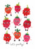 Cute Birthday Card - Let's Party! - Raspberries created by Daria Solak