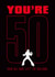 You're 40's have left the building - Funny Elvis 50th Birthday Card created by Kelly Hunt Designs