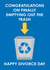 Funny Congrats On Taking Out The Trash - Divorce Card created by Kelly Hunt Designs