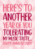 Funny Anniversary Card - Tolerating My Music Taste created by TeePee Creations
