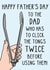 Funny Father's Day Card - Barbeque Tongs created by OhJaye