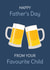 fathers day, favourite child, cheers, pint created by Harriet Jones
