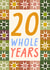 Classic Anniversary Card - 20th - Star Border created by URGHH Card Co.