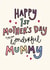 Cute First Mother’s Day Card for a Wonderful Mummy created by Oops a doodle