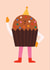 Cute Birthday Card - Party Cupcake created by Rumble Cards