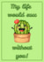 My Life Would Succ Without You! - Cute Cacti Cactus Plant Card for any occasion created by LauraLovesDesigns